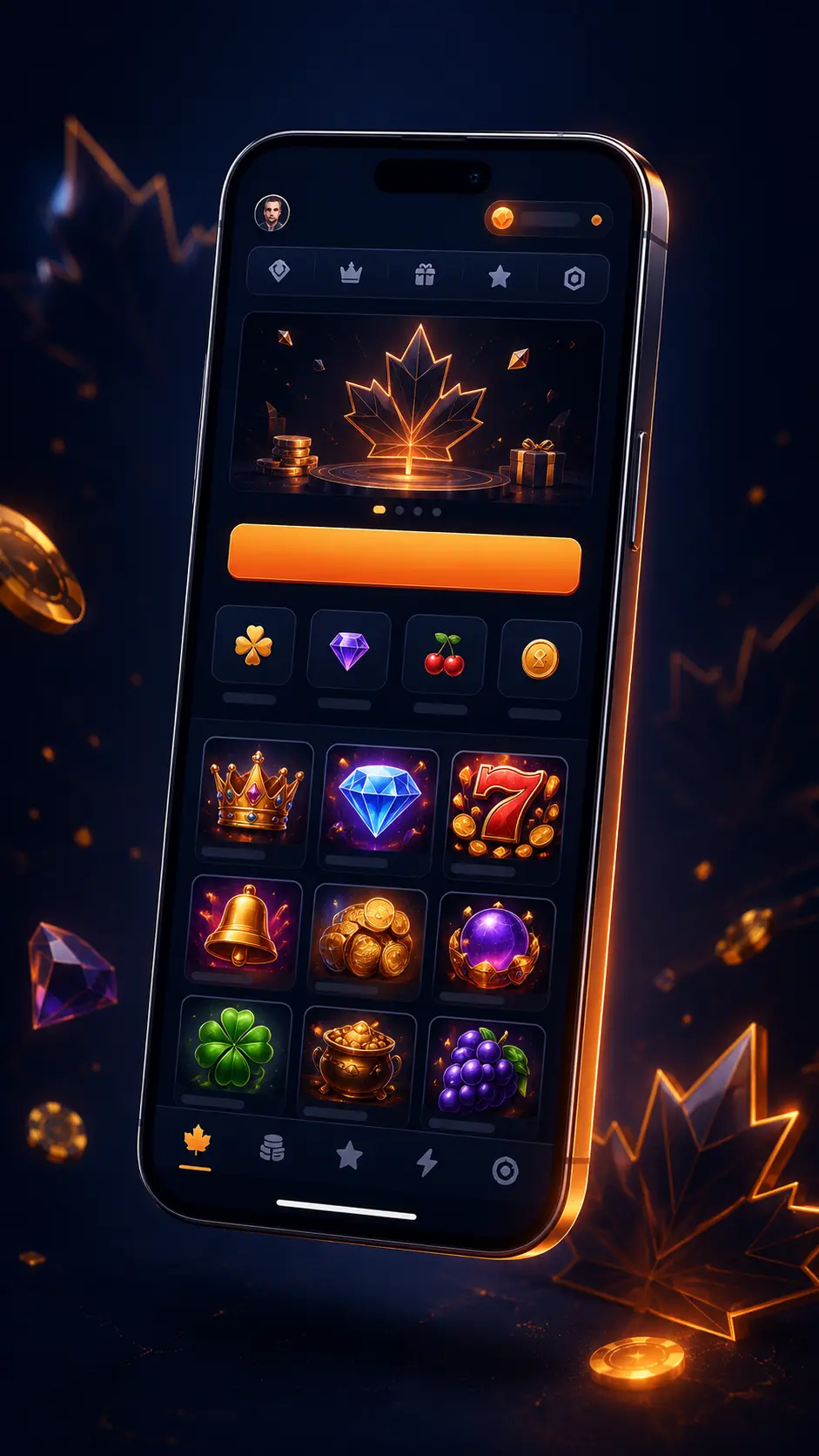 RivalBet mobile casino lobby